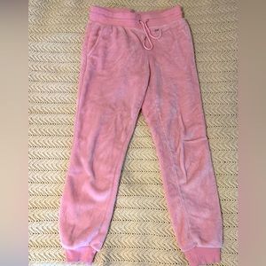Light pink fuzzy sweatpants brand: Athletic Works ; size XS (0-2)